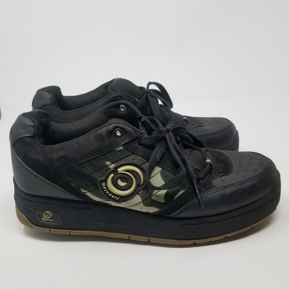 Men's‎ black/camouflage SPINNERS skate roller shoes / sneakers , size 6 Boys - Picture 5 of 16
